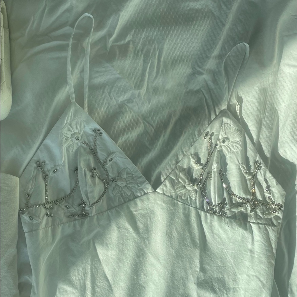 Zara Jewel Poplin Dress